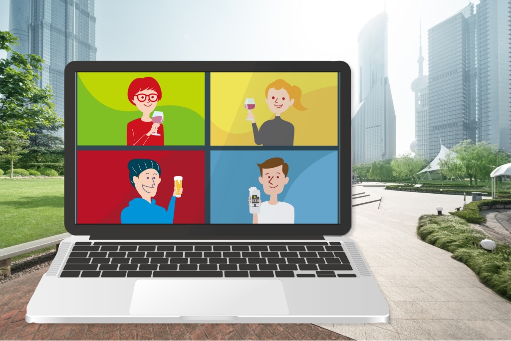 オンラインでノンアル飲み会